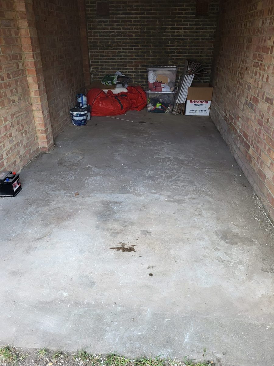 Garage clearance — after