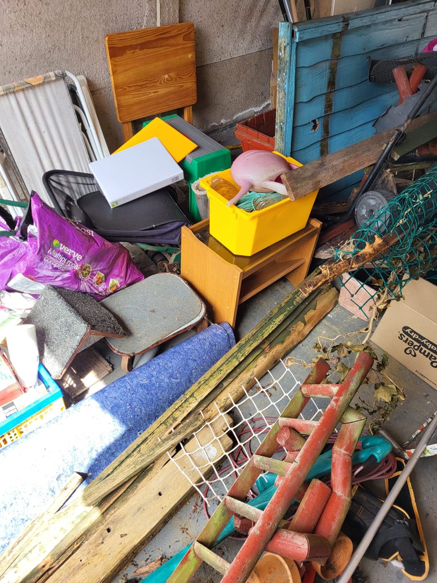 Garage clearance — before